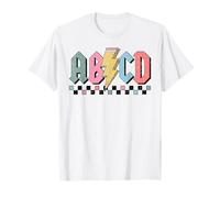 ABCD De Vuelta A Clases Feliz Primer Día De Escuela De Regreso Camiseta
