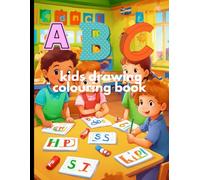 ABCD drawing colouring book: Dear children, you can just color it.