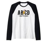 ABCD Regreso a la Escuela ABCD Camiseta Manga Raglan