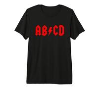 ABCD Rock and Roll Letras Niños Alfabeto Parodia Camiseta Camiseta Premium