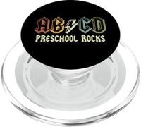 ABCD Rocks Back To School Preschool Rocks Funny Teacher PopSockets PopGrip para MagSafe
