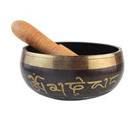 ABCDJHH Cuenco tibetano de meditación y terapia de sonido, 8 cm, hecho a mano, para meditación y yoga, cuenco tibetano de metal, utilizado para curación de chakras, relajación y oración
