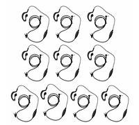 abcGoodefg Walkie Talkie auricular con micrófono PTT, 1 pin 2,5 mm forma G Radio de policía auricular para Motorola Talkabout Cobra 2 Way Radio 5 Pack