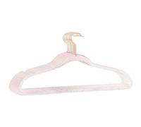 ABchat Plastic Glitter Coat Hanger, Non-Slip Space Saving Suit Hangers,Suits Hangers,Heavy Duty Clothes Hanger- Pack of 10 (Pink Gold) Coat Hangers
