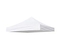 ABchat Waterproof Gazebo Top Cover Replacement Canopy Top 420D Oxford Cloth Tent Top Cover for Pop-Up Canopy Tent, 3 x 3 m/ 9.84 x 9.84 ft. White (Top Only) Awnings