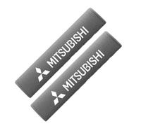 ABCHL Almohadillas Cinturón Seguridad Coche para Mitsubishi Colt 1978-2012, Fundas Cinturón Seguridad, Funda Correa Suave, Cubrecinturón Anti-roces, Confort Viaje,Grey