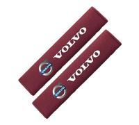 ABCHL Almohadillas Cinturón Seguridad Coche para Volvo 440 460 1987-1996, Fundas Cinturón Seguridad, Funda Correa Suave, Cubrecinturón Anti-roces, Confort Viaje,Dark Red