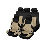 ABCHL Fundas de Asientos Coche Set para Ford Fiesta 1976-2023 | Completo Huella Neumático Cojín Protector Delanteros Traseros,Accesorios Decoración Interior Vehículo