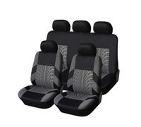 ABCHL Fundas de Asientos Coche Set para Ford Fiesta 1976-2023 | Completo Huella Neumático Cojín Protector Delanteros Traseros,Accesorios Decoración Interior Vehículo