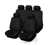 ABCHL Fundas de Asientos Coche Set para Ford Fiesta 1976-2023 | Completo Huella Neumático Cojín Protector Delanteros Traseros,Accesorios Decoración Interior Vehículo