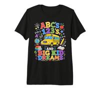 ABCs 123s and Big Kid Dreams Back To School Teacher Camiseta Premium