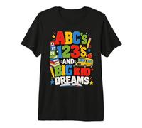 ABCs 123s and Big Kid Dreams Back To School Teacher Camiseta Premium