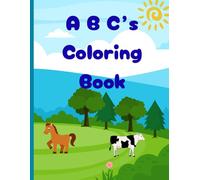 ABC's Coloring Book with FREE letter hunt at the end 8.5" x 11" with 80 pages