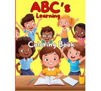 ABC's Learning Coloring Book: Super Cute & Simple Color & Spelling Book for Young Kids of Animals & Etc;.