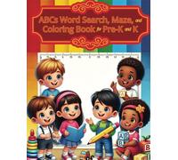 ABCs Word Search, Maze and Coloring Book for Pre-K and K