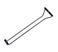 Abcsea 1 Pieza Negro Soportes Para Copa de Vino, Sostenedor de Copa de Vino, Soportes Para Colgar Copas, 45 cm 1 Hilera