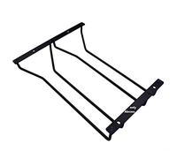 Abcsea 1 Pieza Negro Soportes Para Copa de Vino, Sostenedor de Copa de Vino, Soportes Para Colgar Copas, 27 cm 2 Hileras