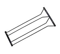 Abcsea 5 Piezas Soportes Para Copa de Vino, Sostenedor de Copa de Vino, Soportes Para Colgar Copas en Negro, 50 cm 2 Filas