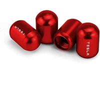 ABCZMG 4 Piezas Tapas de Válvula para Neumático de Coche para Tesla Model3 Models ModelX ModelY, Impermeable y Resistente Tapas para Válvula de Neumático,B