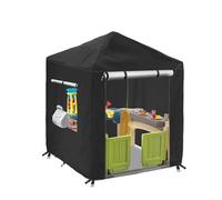 Abdeckung Für Kinderspielhaus Im Freien, Abdeckung Für Kinderspielhaus Im Freien Aus Holz - Wasserdicht Schutzhülle - 420D Oxford-Stoffbezug, Allwetterschutz Für Gartenhäuschen