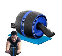 Abdominal Muscle Wheel, Workout, 5,12 x 6,69 x 15,75 in Double Wheel Trainer, Compact Non Slip Design, Incluye Protective Knee Pad for Women, Men, Adolescentes, Adultos, Atletes