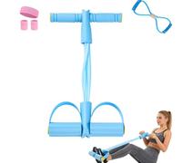 Abdominal Trainer,Pedal Resistance Trainer,Fitness Resistances Bands,Full Body Workout Equipment for Home Yoga Sit-Ups Weightloss Strength & Stretching (Blue-B)