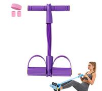 Abdominal Trainer,Pedal Resistance Trainer,Fitness Resistances Bands,Full Body Workout Equipment for Home Yoga Sit-Ups Weightloss Strength & Stretching (Purple-A)