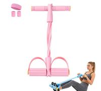 Abdominal Trainer,Pedal Resistance Trainer,Fitness Resistances Bands,Full Body Workout Equipment for Home Yoga Sit-Ups Weightloss Strength & Stretching (Pink-A)