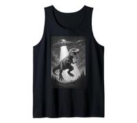 Abducción de Dinosaurios galácticos Trex vs OVNI Camiseta sin Mangas