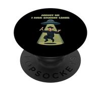 Abduct Me Tengo Préstamos Estudiantiles Funny Alien Secuestro PopSockets PopGrip Adhesivo