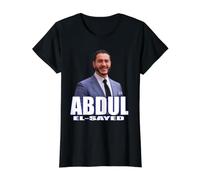 Abdul El-Sayed Camiseta gráfica económica, Mujer, Negro, M