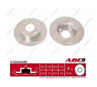 Disco de freno ABE C3G006ABE delantero, macizo, 1 Pieza