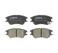 ABE Juego de pastillas de freno Delantero con avisador acústico de desgaste | Low-Metallic C10520ABE Juego de pastillas de freno Compatible con HYUNDAI ATOS MX