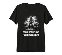 Abe Lincoln Deadlift Gym Workout More Reps Camiseta Premium