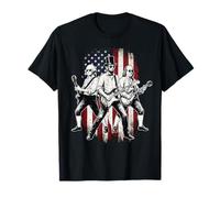 Abe Lincoln Tocando la Guitarra presidentes Bandera de Estados Unidos 4 de Julio Camiseta