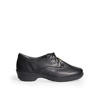 Abeba 300219 Service - Zapatos de microfibra con cordones (imitación de piel), color negro