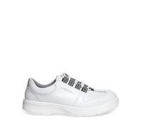 ABEBA 711033 S2 Zapato bajo, suela de PU antideslizante, blanco, talla 42