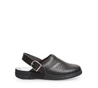 Abeba 77030-35 - Zuecos de Trabajo (Talla 35), Color Negro