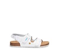 Abeba Calzado de trabajo Sandalia Nature - Cumple con la normativa Esd, piel lisa, forro Silver Point, Src EUR 46