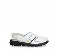 Abeba - Calzado de protección para Hombre Multicolor Blanco, Negro 40