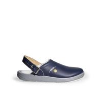 Abeba Zapatos de trabajo zueco profesional - cuero, Esd, suela de goma, Src antideslizante EUR 43