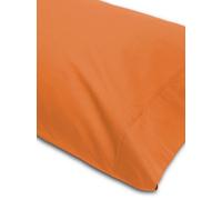 Abecé Casa Funda de Almohada Lisa Naranja Cama 105 (45 x 125 cm)