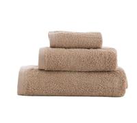 ABECE CASA Toalla Alfa 600 g/m² 100% Algodón - Suave, Absorbente y Resistente (Baño 100x150 cm, Tierra)
