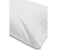 Abecé Ihome Funda de Almohada Lisa Blanco Cama 90 (45 x 110 cm)