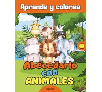Abecedario con Animales - Aprende y Colorea: Libro para Colorear