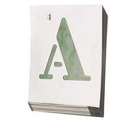 Abecedario Egypt de Aluminio para Rotular 50mm