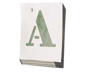 Abecedario Egypt de Aluminio para Rotular 80mm
