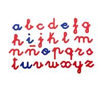 Abecedario Montessori translúcido en minúsculas. Letra Cursiva enlazada - 94 Letras. Letras para Aprender a Leer y Escribir. Alfabeto Escolar en minúsculas