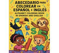Abecedario para colorear en Español e Inglés