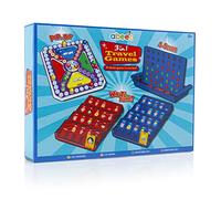 abeec Juegos de viaje 3 en 1 - Juegos de mesa para niños - Pop And Hop, cuatro para anotar y cuál es su nombre - Juegos de bolsillo - Esenciales navideños